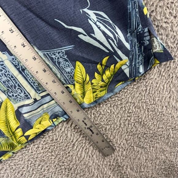 Tommy Bahama Shirt Mens Large Blue Green Floral Jazz King of Blues All over loop - Picture 3 of 10